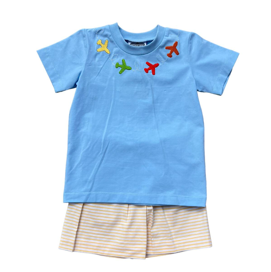 Airplane Tee Short Set