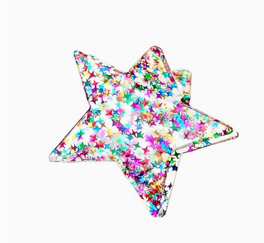 Glitter Star Hair Claw