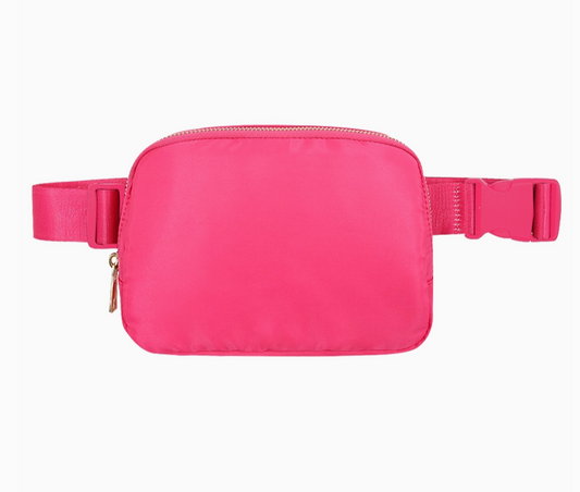 Varsity  Fuchsia Waist Bag