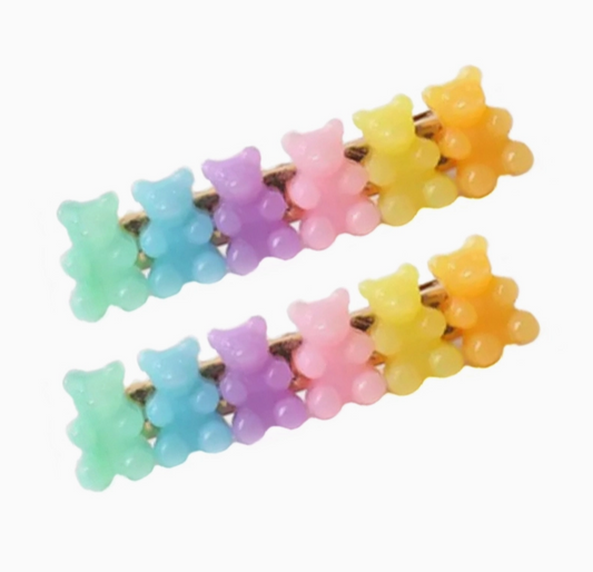 Pastel Gummy Bear Clips