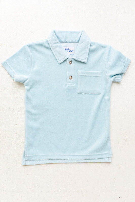 Light Blue Terry Polo