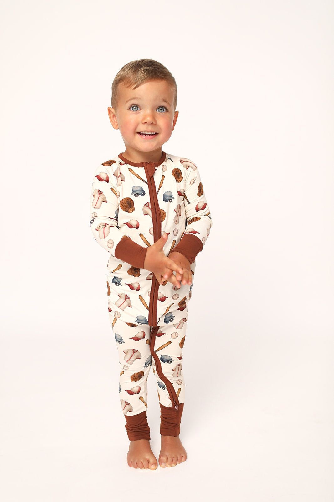 Baseball Zipper Pajama