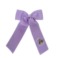 Lavender Mardi Gras Boots Medium Tail Bow