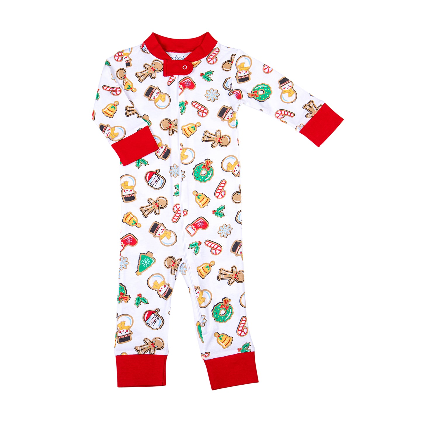 Holly Jolly Cookies Zipper Pajama