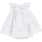White Dotted Ruffle Float