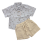 Taupe Drawstring Short