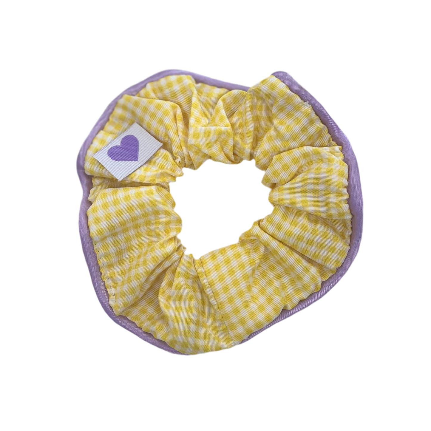 LSU Gingham Scrunchie