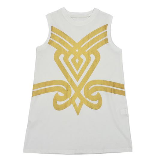 Golden Girl Shift Dress