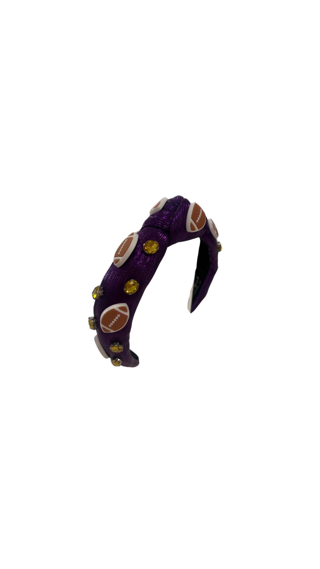 Purple and Gold Football Headband