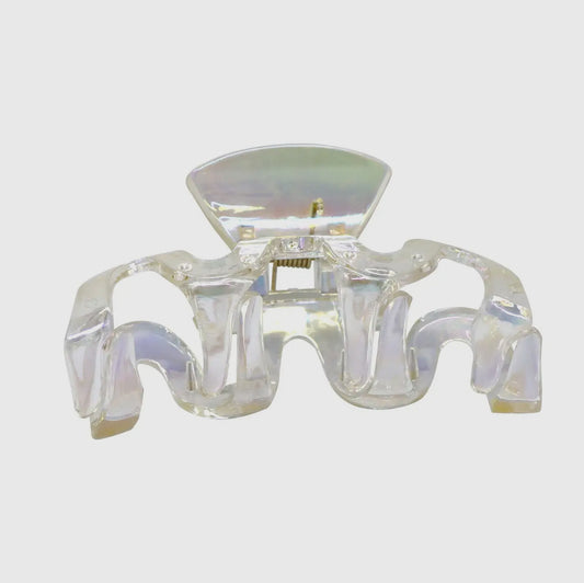 Clear Iridescent Claw Clip