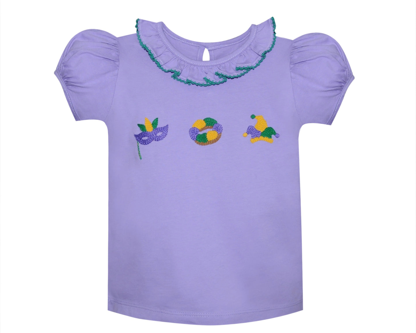 Purple Mardi Gras Emma Blouse