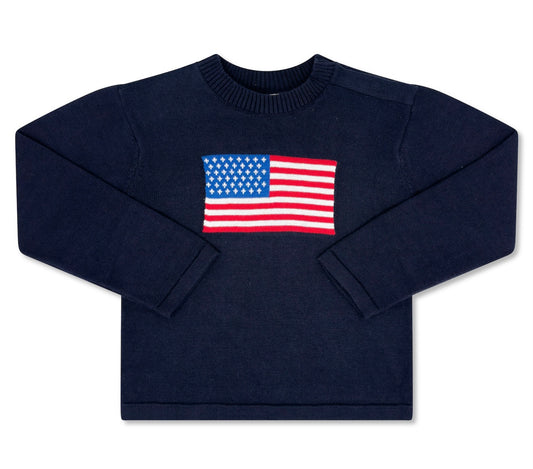 American Flag Cozy Up Sweater