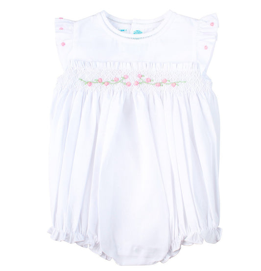 Rose Garden Collection Smocked Fly Sleeve Bubble