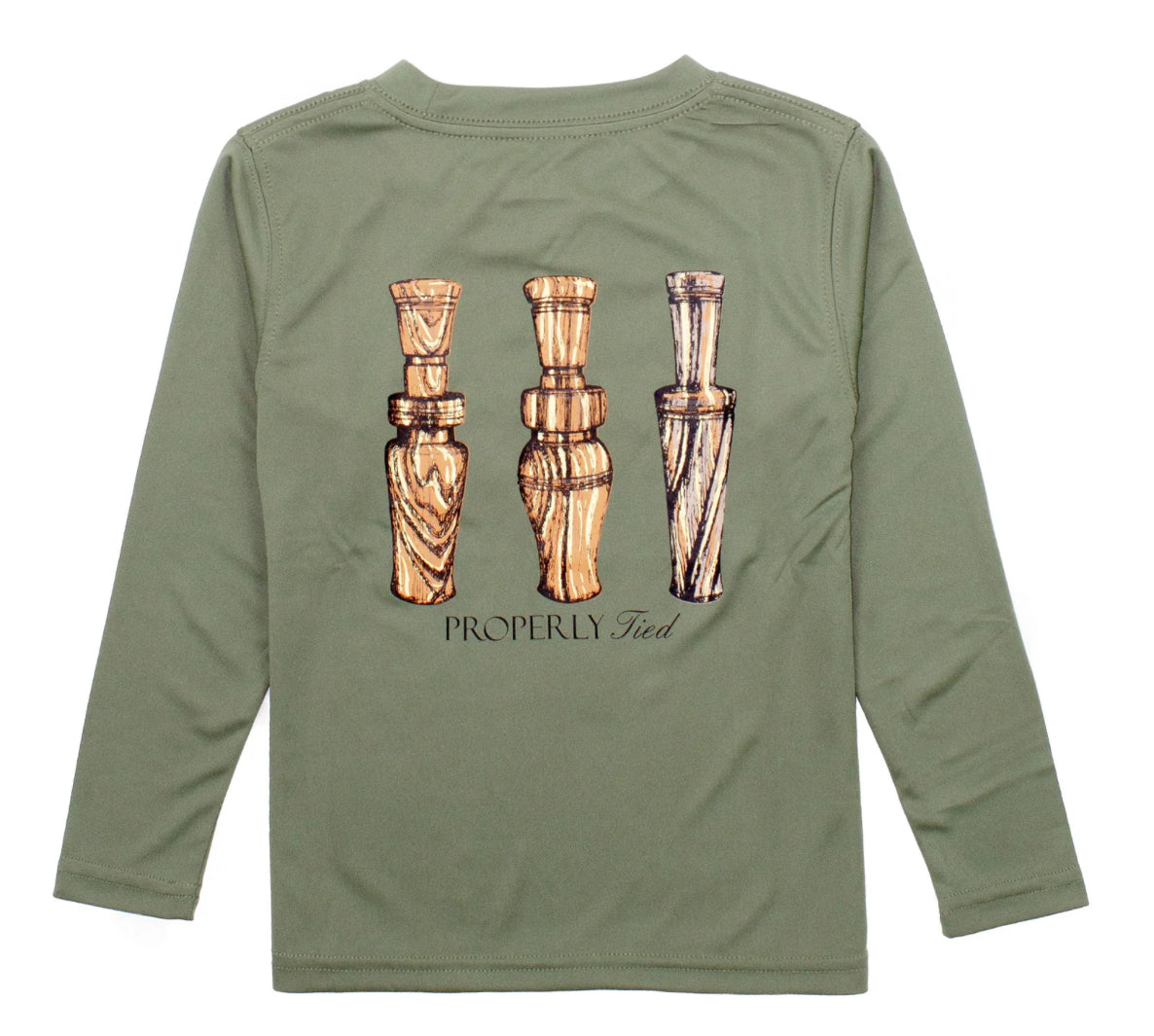 Duck Calls Olive Performance Tee