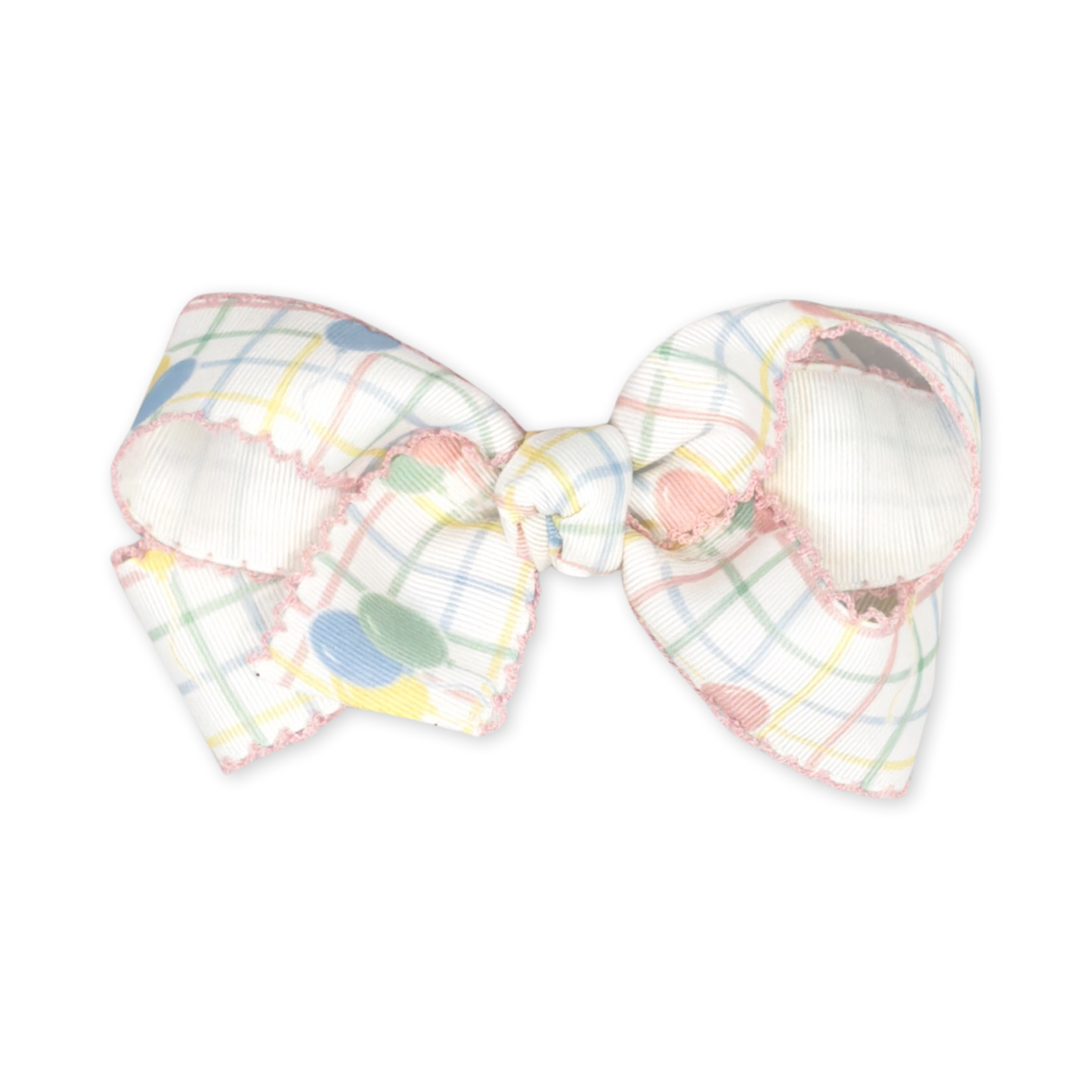 Hallie Hair Bow- Party Time Balloon Plaid