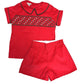 Christmas Red Classic Boys Short Set