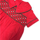 Christmas Red Corduroy Boy’s Romper