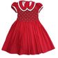 Christmas Classic Red Corduroy Dress