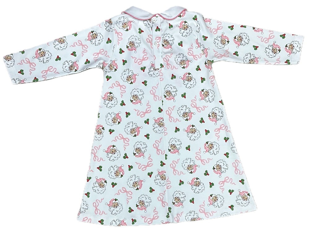 Santa Pink Bow Dress