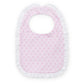 Scalloped in Pink Ruffle Bib