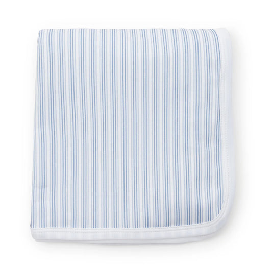 Stripes in Blue Blanket