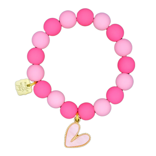 Pink Hearts Bracelet