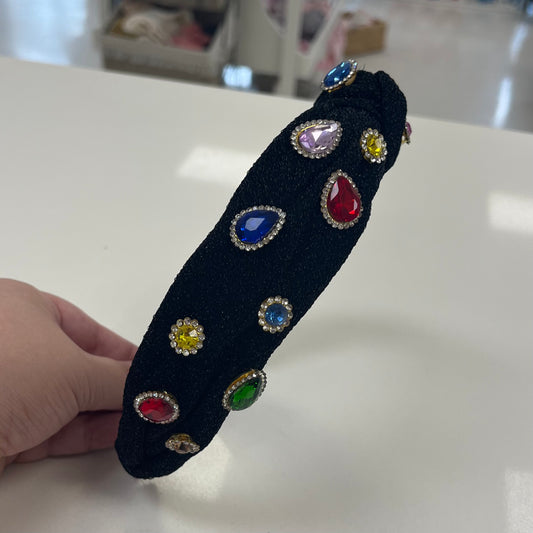 Multi Crystal Velour Headband