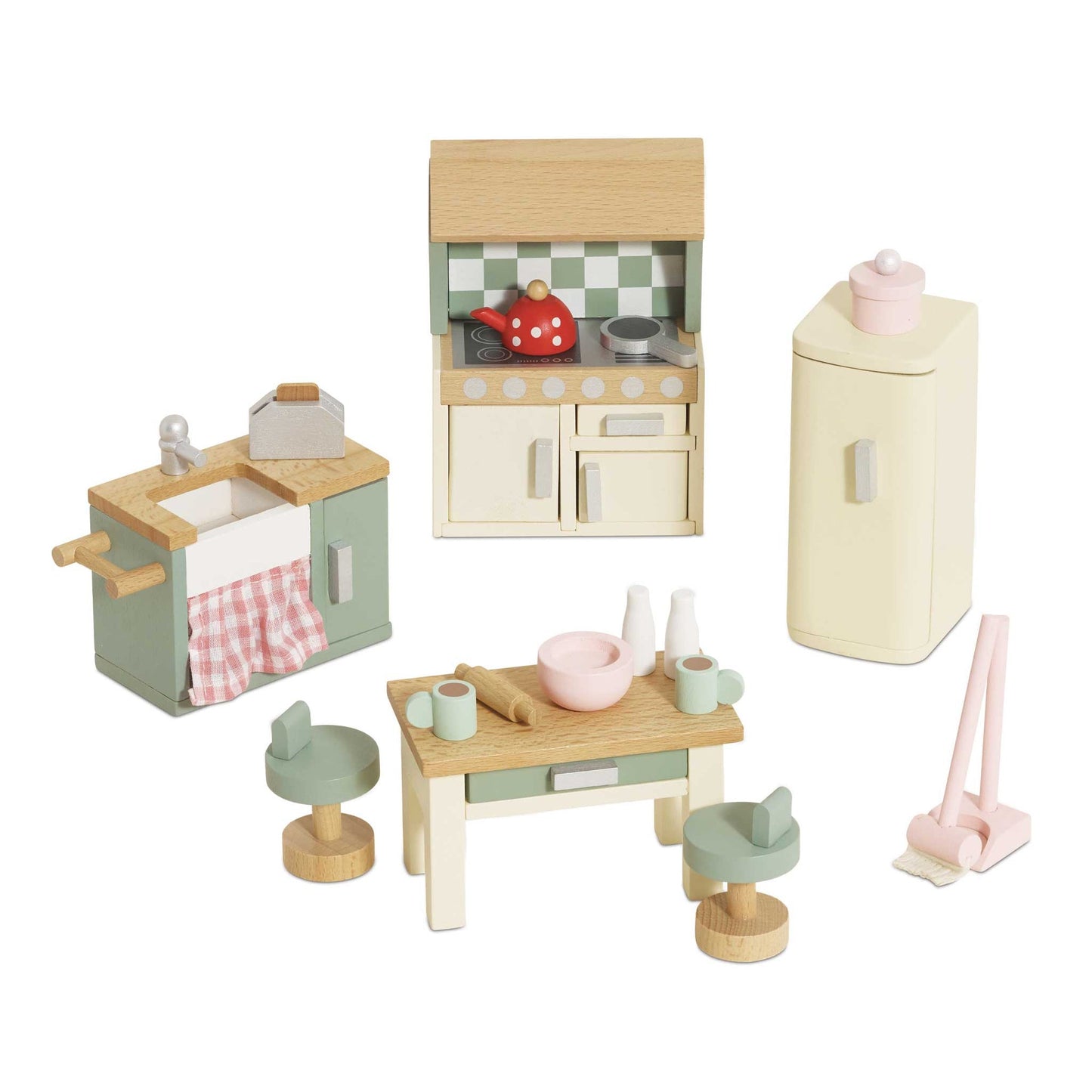 Kitchen Wooden Doll House Set