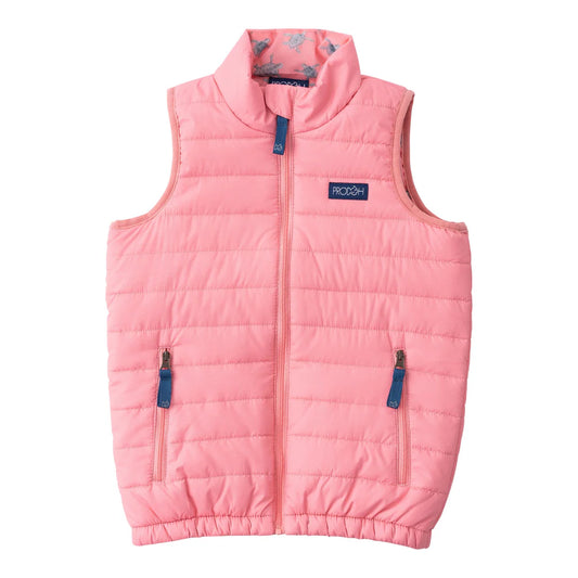 Pink Turtle Puffer Vest