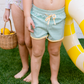 Green Gingham Swim Trunk
