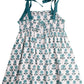 Teal Floral Block Dress