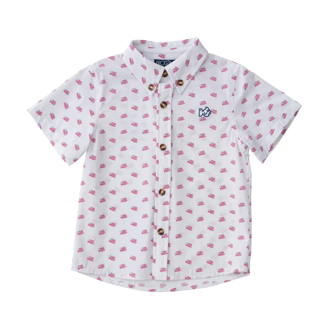 American Flag Fishing Shirt