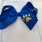 Royal & Gold Paws Via Bow