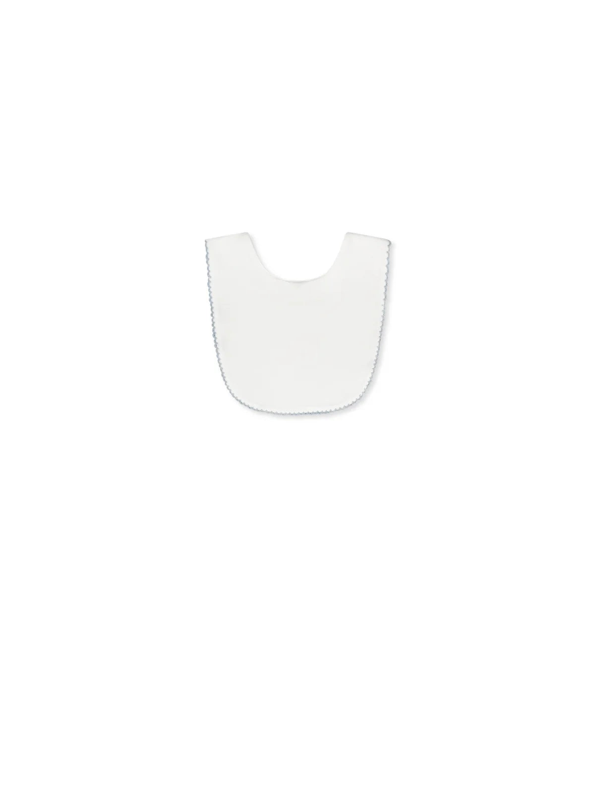 White and Blue Heirloom Bib