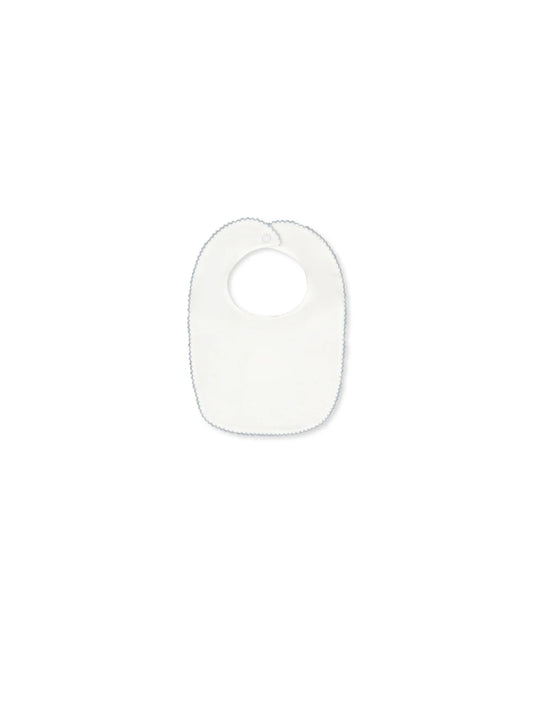 White and Blue Heirloom Bib
