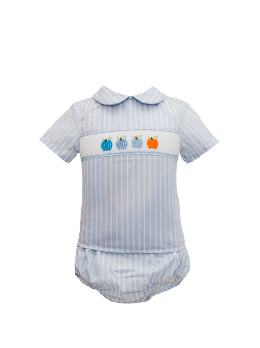 Blue Pumpkin Diaper Set