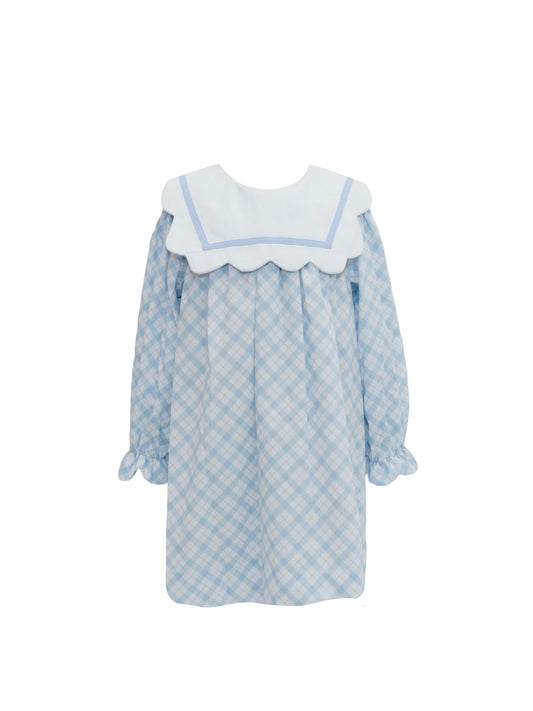 Blue Plaid Dress
