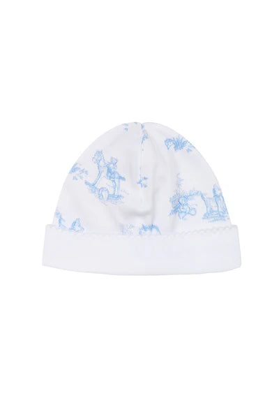Blue Toile Hat