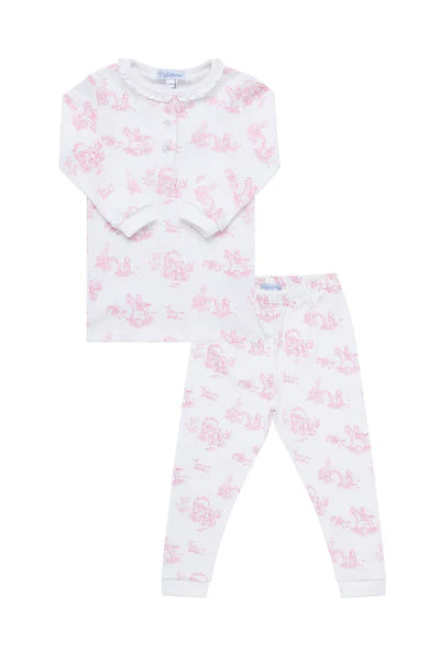 Pink Toile Pajama Set