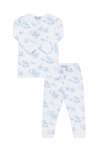 Blue Toile Pajama Set