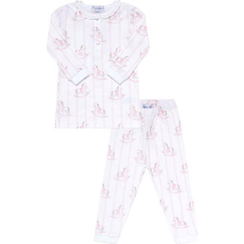 Pink Rocking Horse Pajama Set