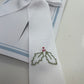 Holly White Tail Bow