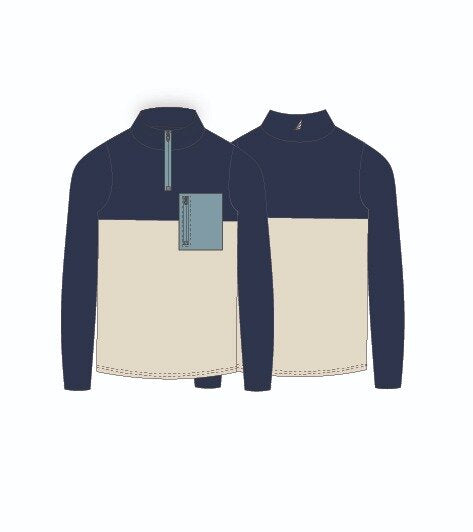 Max Sherpa Colorblock Quarter Zip