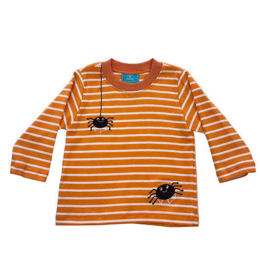 Halloween Orange Stripe Shirt