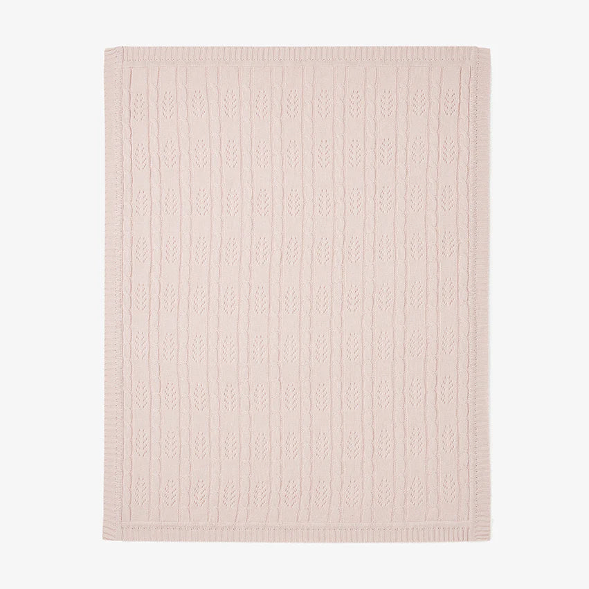 Cable Leaf Blanket