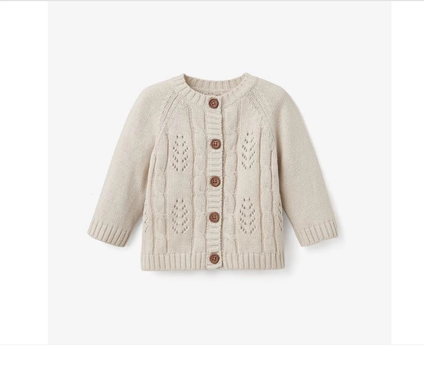 Cable Leaves Sweater