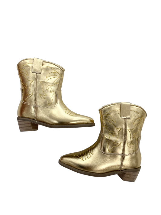 Gold Metallic Cowboy Boot