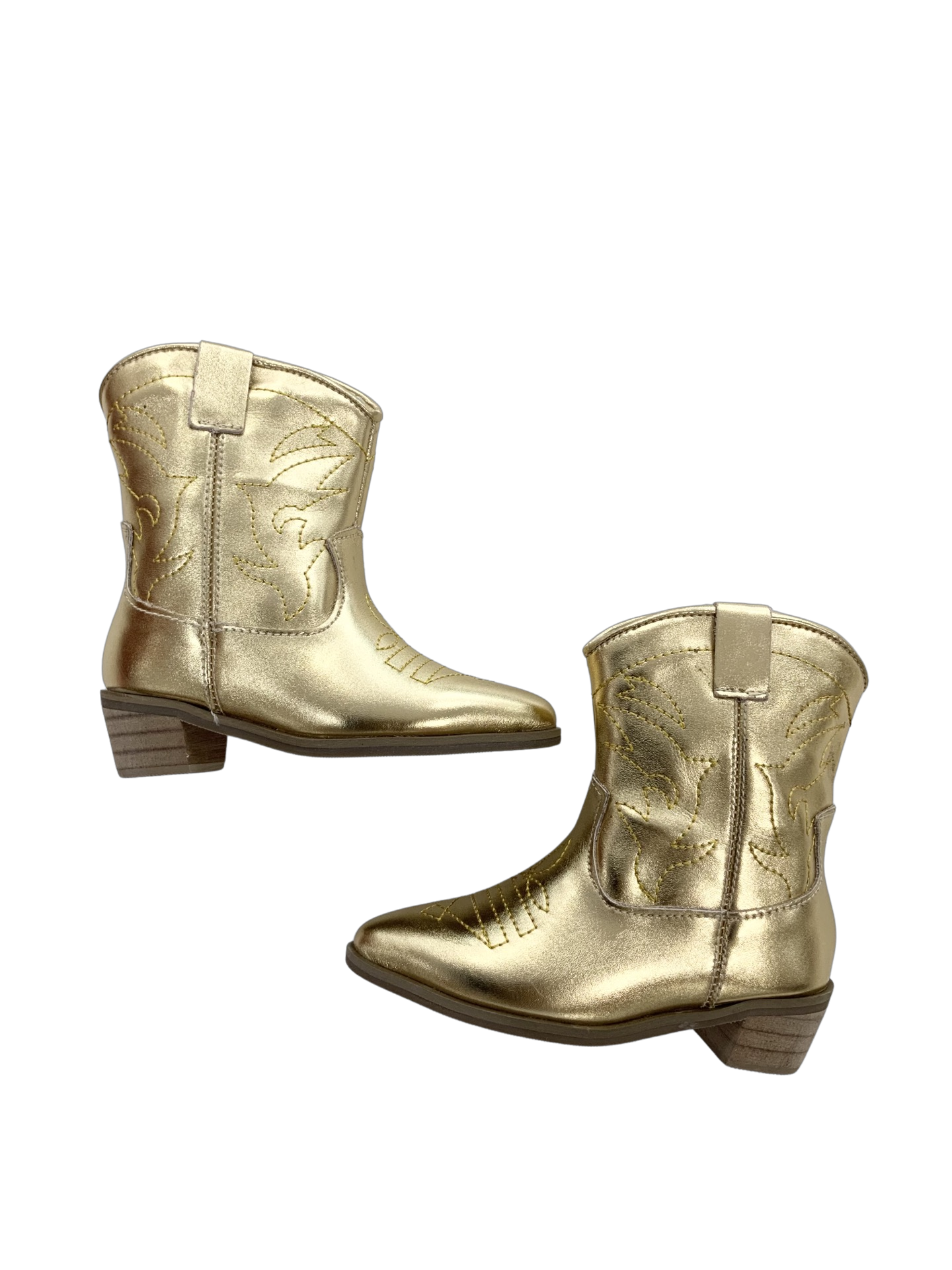 Gold Metallic Cowboy Boot