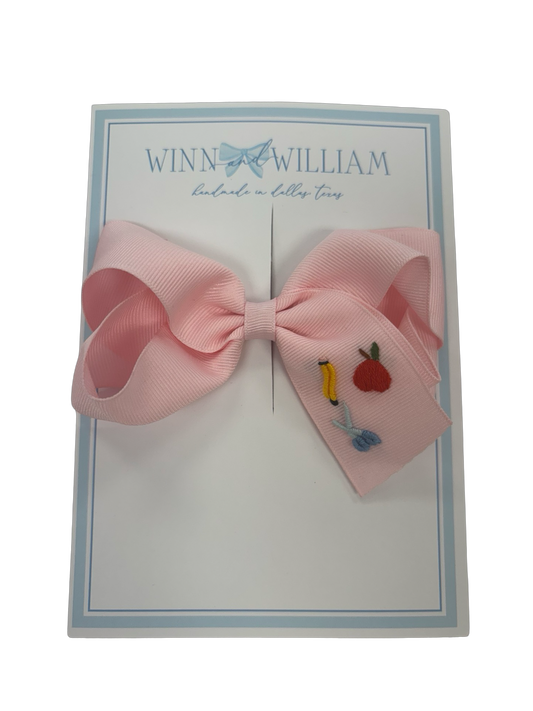 Pink School Supplies Via Bow