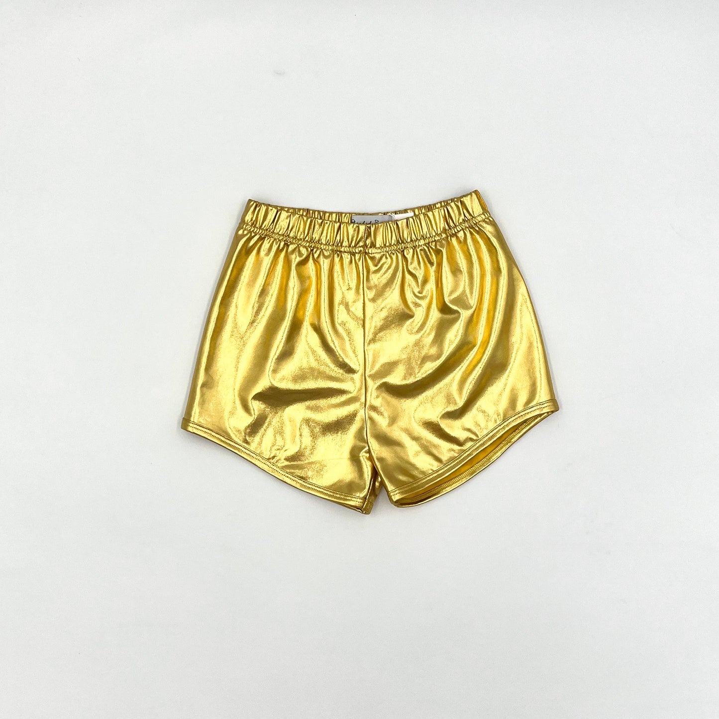 Gold Metallic Wind Shorts